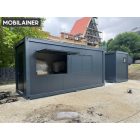 Büfé konténer antracit színü