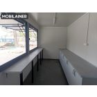 Büfé konténer antracit színü