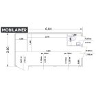 Büfé konténer antracit színü