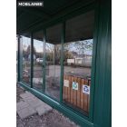 Büfé konténer zöld színű