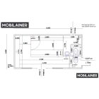 Büfé konténer zöld színű