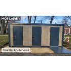 Hygienický kontajner s 3 samostatnými oddelenymi toaletami s +3 umývadlami a zrkadlami. 