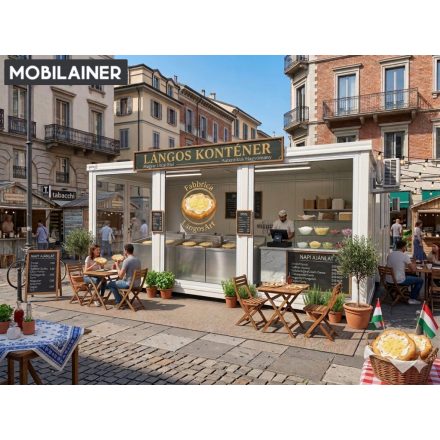 Lángos sütő Konténer