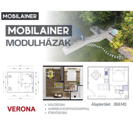 Modulház 28 m2