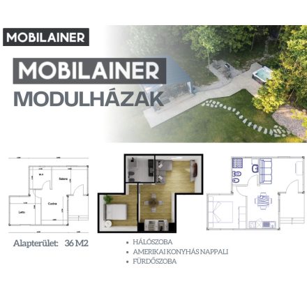 Modulový obytný dom 36 m²