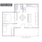 Modulház 54 m2