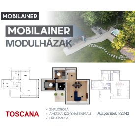 Modulház 72 m2