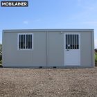 Irodakonténer 40 600X240 + készlet targonca: daruhoz és targoncához szállítható