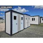 Szaniter konténer WC+Zuhanyzó+Mosdó+Bojler 240x120x260  - PP