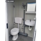 Szaniter konténer WC+Zuhanyzó+Mosdó+Bojler 240x120x260  - PP